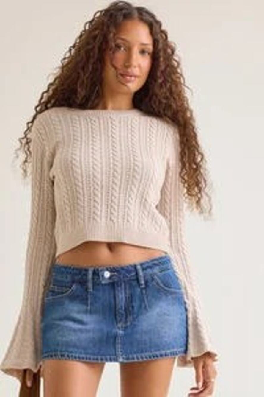 Altar'd State Taytum Denim Mini Skort low-rise Sz XXL five-pocket jean skirt